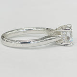 Romance - Tappered Accented Diamond Solitare Setting