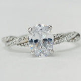 Romance - Pave Diamond Twist Setting
