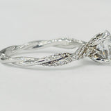 Romance - Pave Diamond Twist Setting