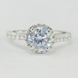 Romance - Hidden Halo Accented Diamond Setting