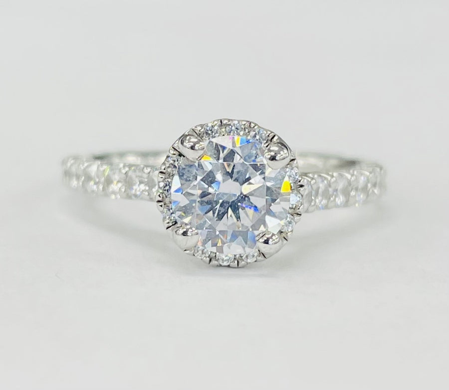 Romance - Hidden Halo Accented Diamond Setting