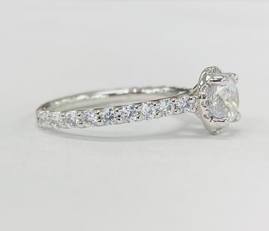 Romance - Hidden Halo Accented Diamond Setting