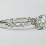 Romance - Simple Baghuette Diamond Setting