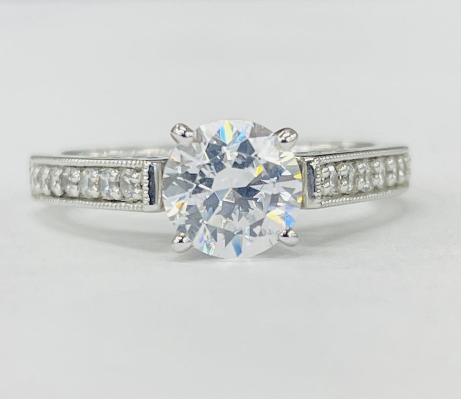 Romance - Vintage Inspired Cathedral Diamond Setting