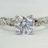 Romance - Modern Floral Diamond Setting