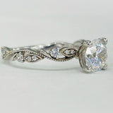 Romance - Modern Floral Diamond Setting