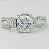 Romance - Triple Cathedral Diamond Split Shank Setting