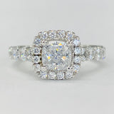Romance - Classic Halo Accent Diamond Setting