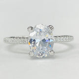 Romance - Pave Diamond Solitare Setting