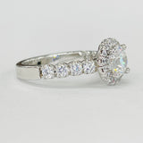 Romance Halo Semi-Mount Diamond Ring