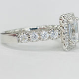 Romance Halo Semi-mount Diamond Ring