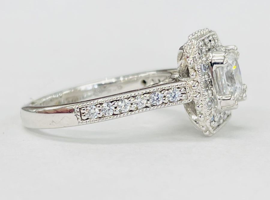Romance - Vintage Inspired Detailed Halo Diamond Setting