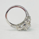 Romance - Vintage Inspired Three Sone Halo Setting