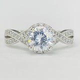 Romance - Woven Halo Diamond Setting
