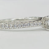 Romance - Simple Diamond Accented Solitare Setting