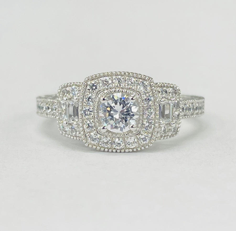 Romance Vintage Semi-Mount Diamond Ring