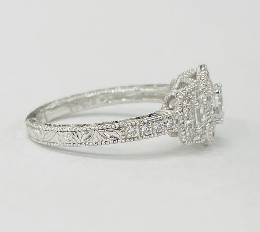 Romance Vintage Semi-Mount Diamond Ring