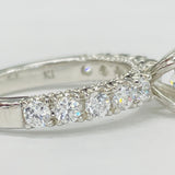 Peg Head Semi-Mount Diamond Ring