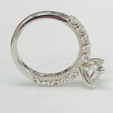 Peg Head Semi-Mount Diamond Ring