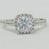 Romance - Cathedral Halo Diamond Setting