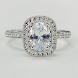 Romance - Channel Set Halo Diamond Setting