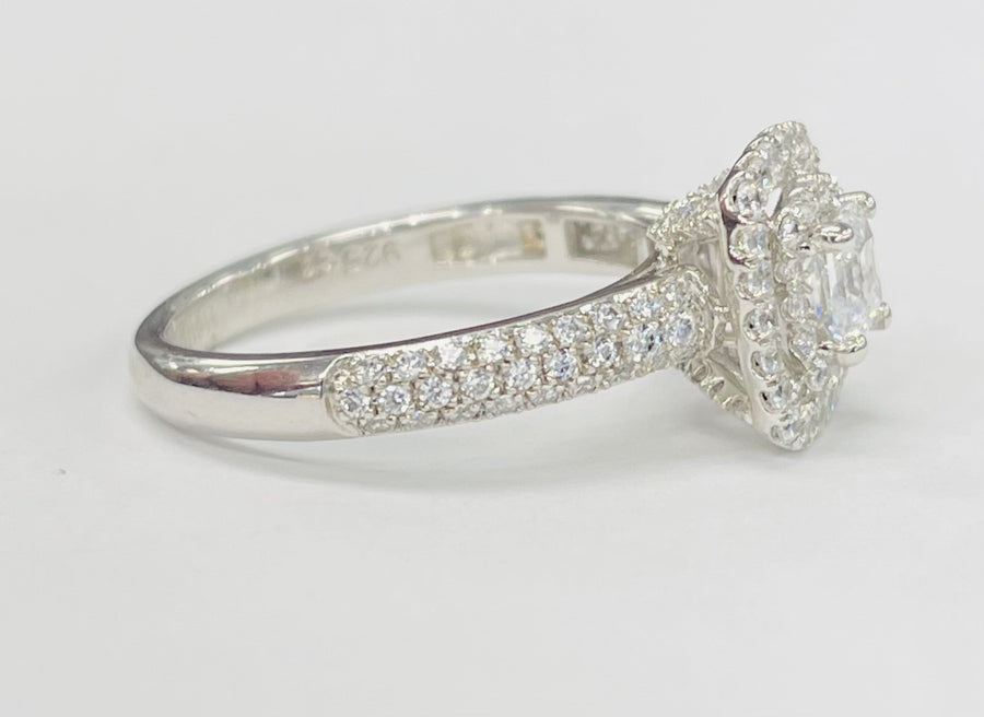 Romance - Double Halo Pave Diamond Setting