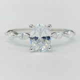 Romance - East/West Accented Solitare Setting