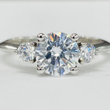 Romance - Simple Three Stone Diamond Setting