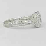 Romance - Vintage Inspired Halo Detailed DIamond Setting