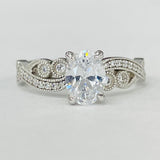 Romance - Vintage Inspired Oval Diamond Setting