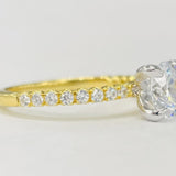 Romance - Simple Yellow Gold Diamond Setting