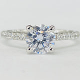 Noam Carver - Simple Accented Diamond Solitare Setting
