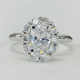 Romance Halo Semi-Mount Diamond Ring