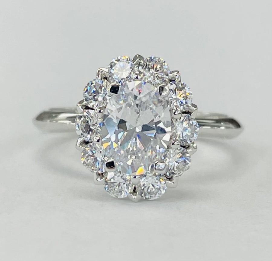 Romance Halo Semi-Mount Diamond Ring