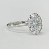 Romance Halo Semi-Mount Diamond Ring