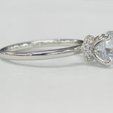 Noam Carver - Hidden Halo Diamond Solitare Setting