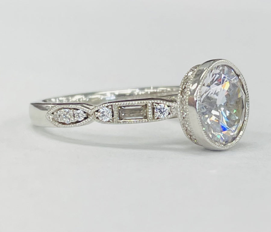 Noam Carver - Vintage Inspired Diamond Bezel Setting