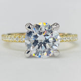 Noam Carver B372-01A Diamond Engagement Ring – Customizable in 14K/18K Gold or Platinum