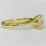 Noam Carver B353-01A – Classic Solitaire Engagement Ring, 14K Yellow Gold