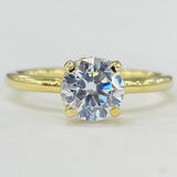 Noam Carver B263-02A Diamond Halo Engagement Ring – 14K/18K Gold or Platinum, Round/Princess Center