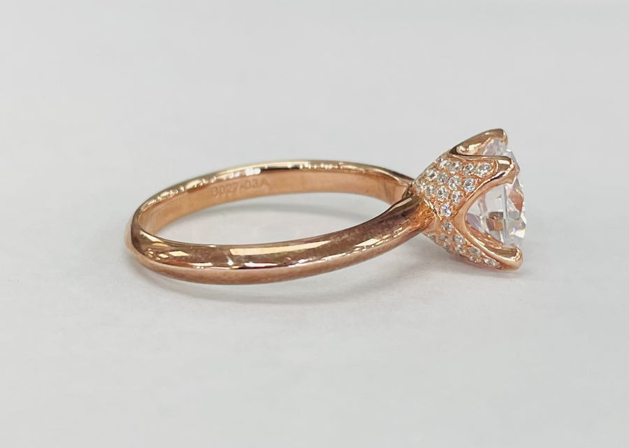 Noam Carver - Simple Pave Diamond Head Setting