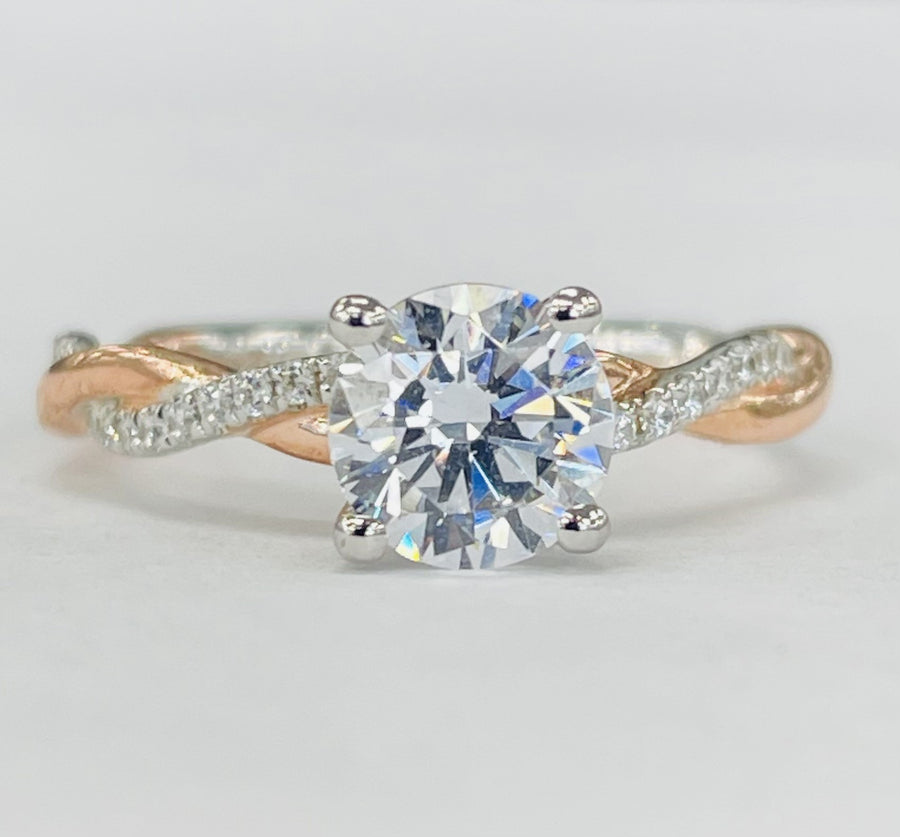 Noam Carver - Two Toned Twist Diamond Setting