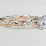 Noam Carver - Two Toned Twisted Diamond Setting