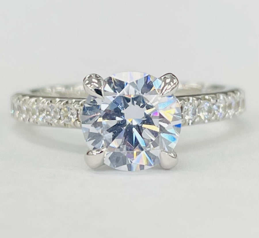 Noam Carver - Modern Hidden Halo Diamond Setting