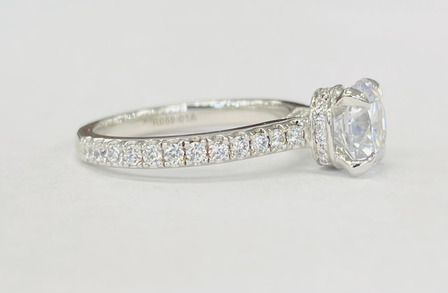 Noam Carver - Modern Hidden Halo Diamond Setting