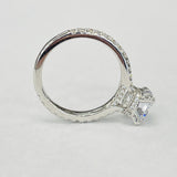 Noam Carver R059-01A Diamond Engagement Ring – 14K Gold, Peek-A-Boo Halo Setting