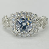 Noam Carver B151-01A – Classic Round Diamond Engagement Ring Setting, 14K Gold
