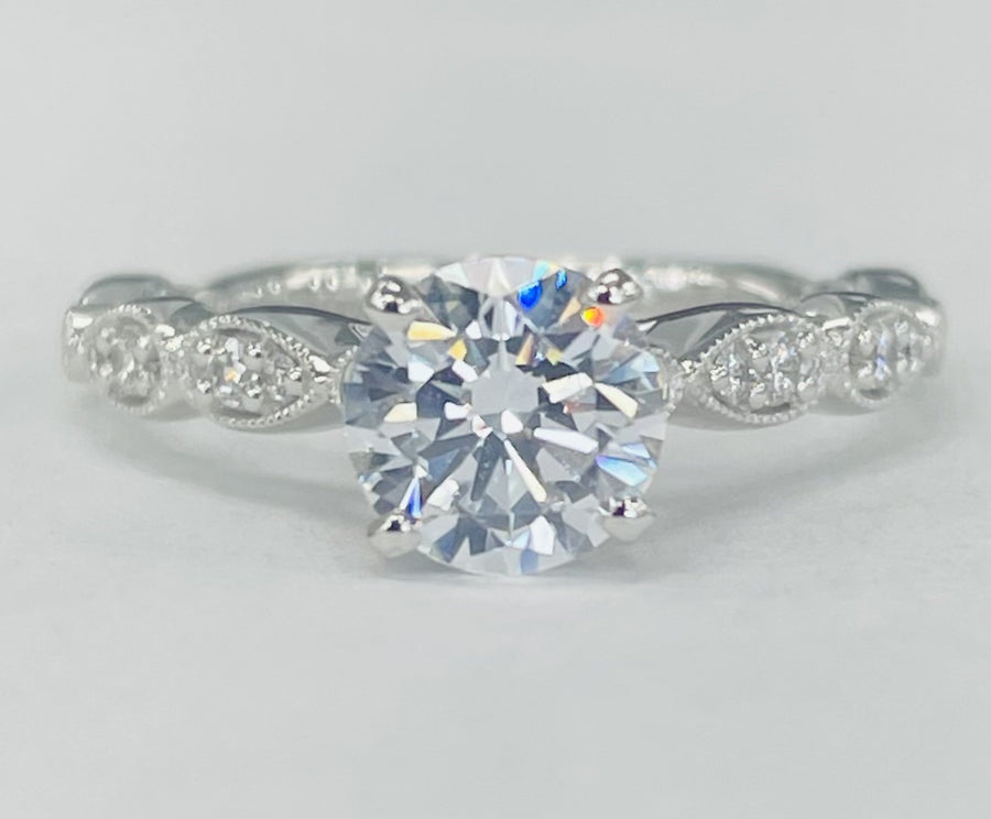 Noam Carver - Scalloped Cathedral Diamond Setting