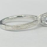 Noam Carver - Vintage Inspired Hidden Halo Solitare Setting