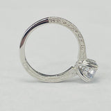 Noam Carver - Vintage Inspired Hidden Halo Solitare Setting